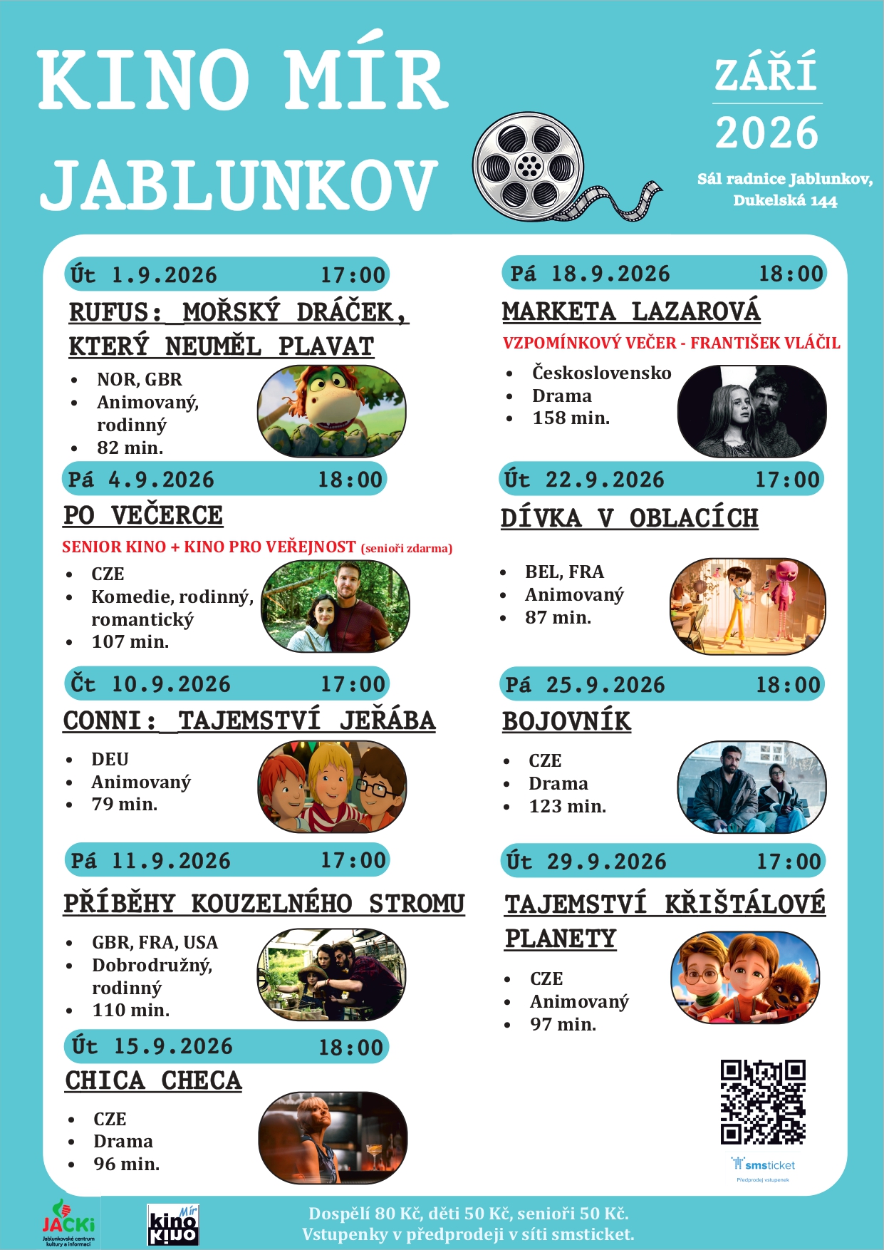 Měsíční program kina